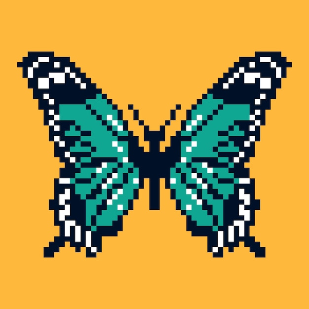 Butterfly Pixel Art 8-bits ontwerp