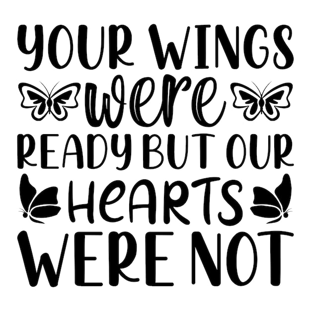 Vector butterfly quotes svg