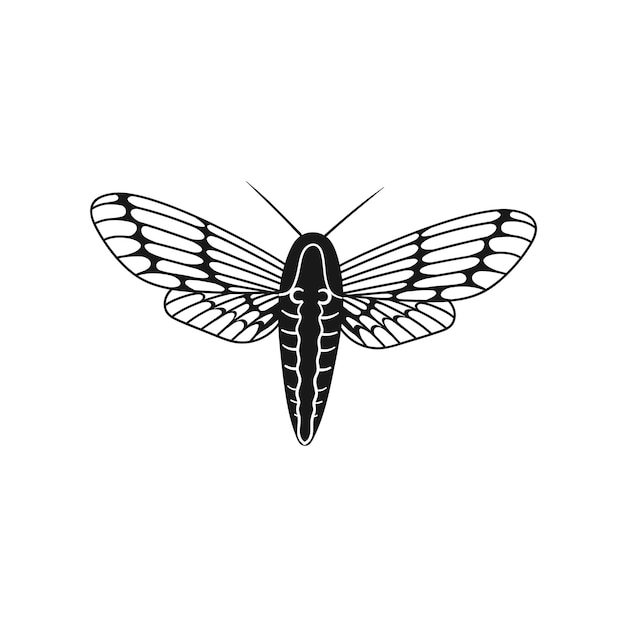 벡터 버터플라이 실루 (butterfly silhouette) y2k: 유행의 레트로 2000년대 스타일로 손으로 그린 터 그래픽
