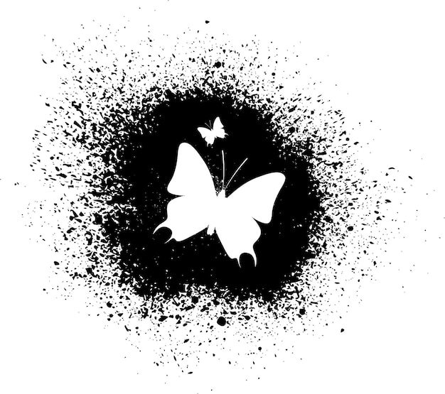 Butterfly silhouette