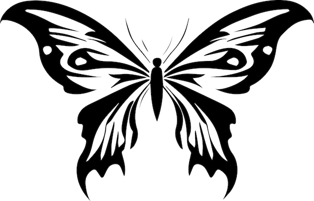 Butterfly tattoo illustration