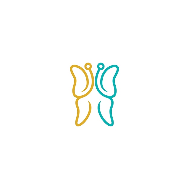 butterfly vector icon logo design