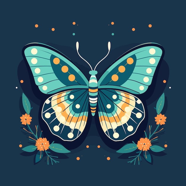 Butterfly vector illustration colorful