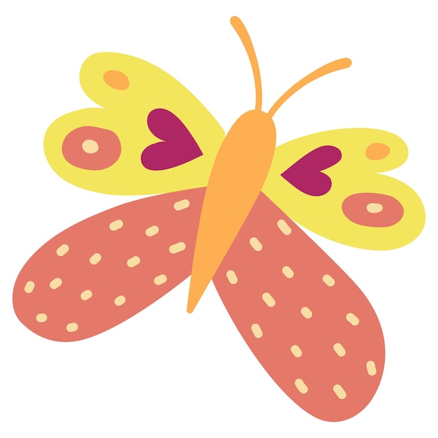 Butterfly Vector illustration Happy Birthday