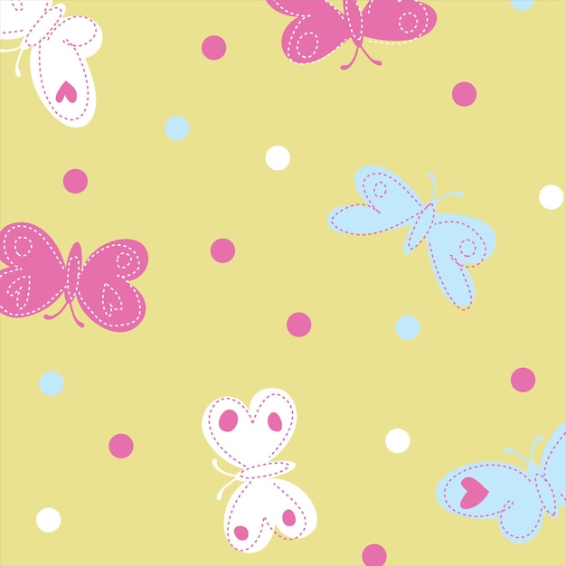 Vector butterfly vector  pattern seamless background , for wrapping paper, greeting cards.