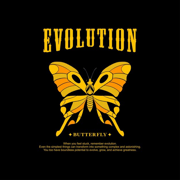 Butterfly vector settreetwear design for tshirt screen printing