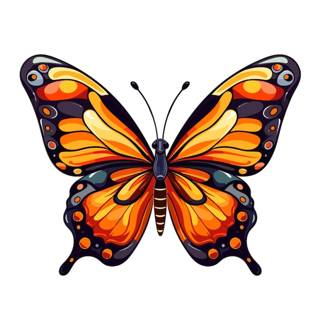 Butterfly vector on white background