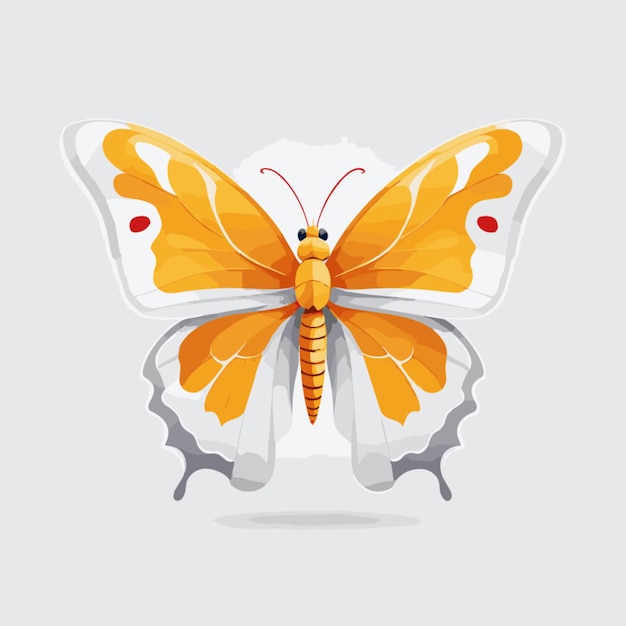 Vector butterfly vector on white background