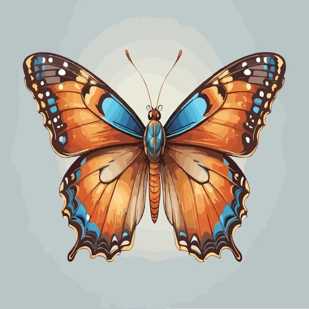 Butterfly vector on a white background