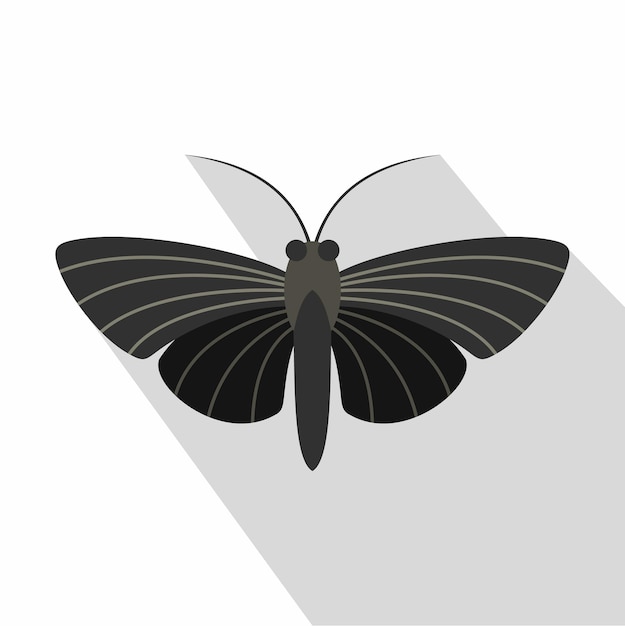 Vector butterfly with small wings icon flat illustration of butterfly with small wings vector icon for web