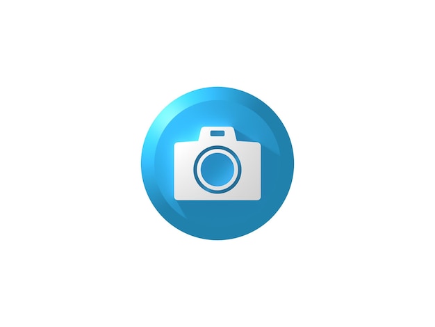 Button 3D Icon Camera