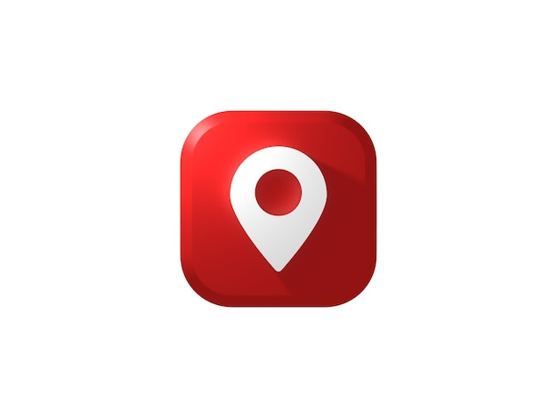 Button 3D Icon Location