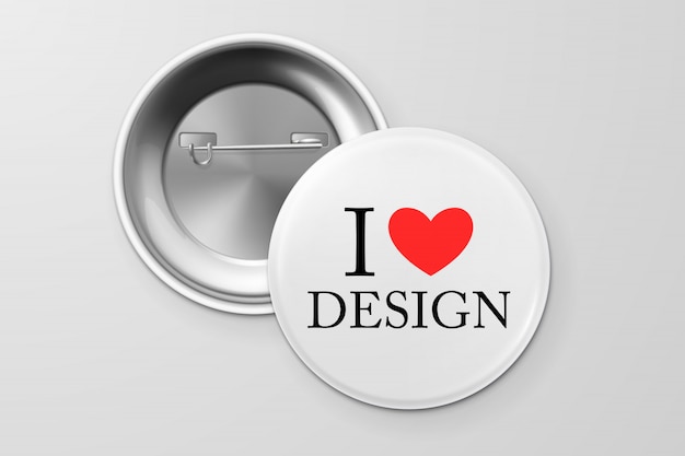 Vector button badge.