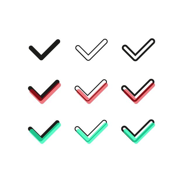 Button checkboxes. Exam checklist icon. Vector illustration.