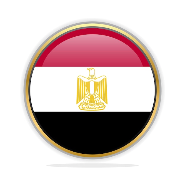 Button Flag Design Template Egypt