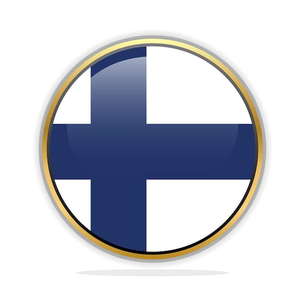 Button flag design template finland