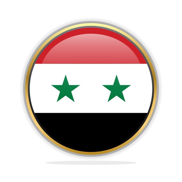 Button Flag Design Template Syria