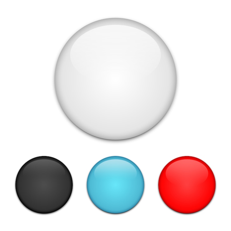 वेक्टर button pin  isolated 