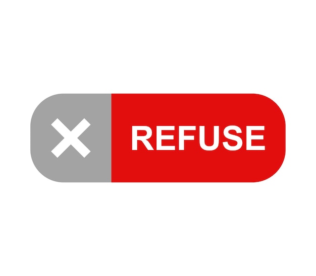 Vector button refuse