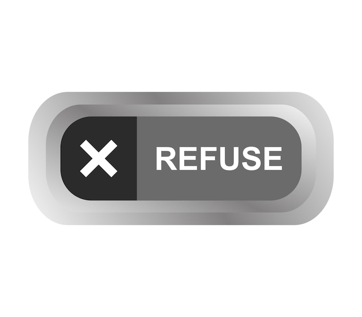 Vector button refuse