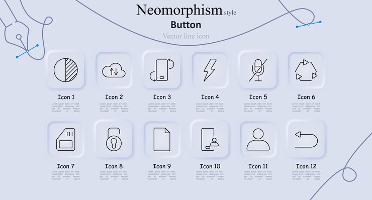 Vector 按設定圖標 半圓上傳 刷新 閃電 麥克風 關閉 回收 記憶卡 鎖定 文檔 用戶配置文件 背箭 用戶界面 行動和控制概念