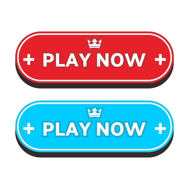 Premium Vector  Play now button