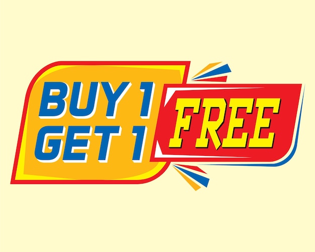 Buy 1 Get 1 Free Design Template