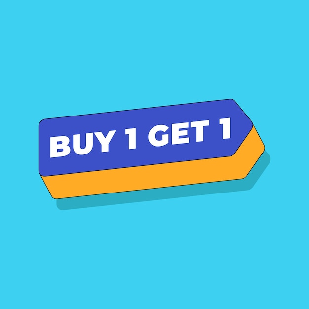 Buy 1 get 1 free design template