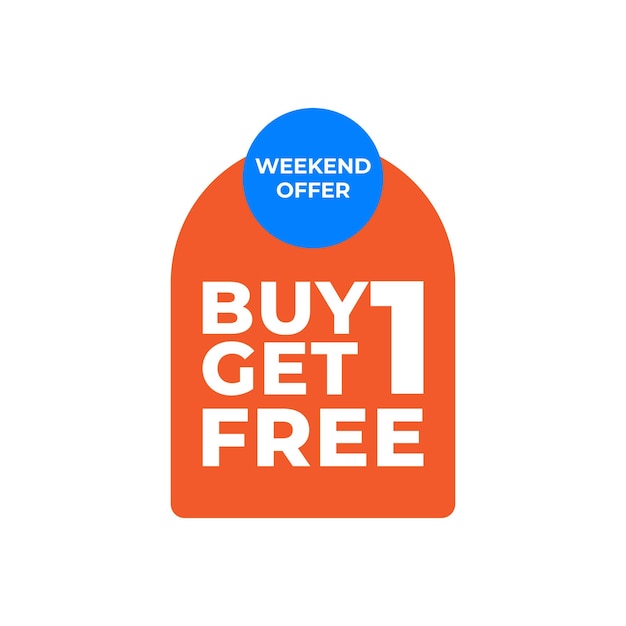 Buy 1 get 1 free design template