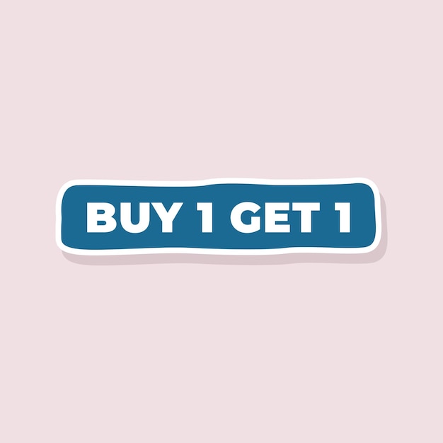 Buy 1 get 1 free design template