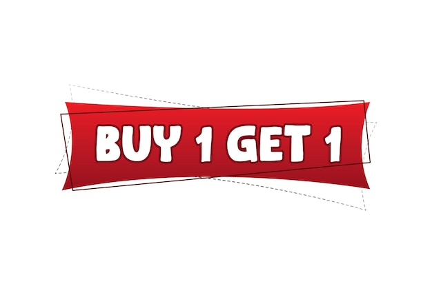 Buy 1 Get 1 Free Sale poster design template