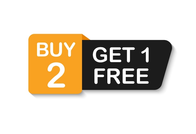 Buy 2 get 1 free Promotion special offer banner