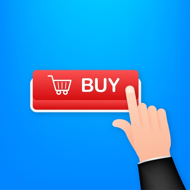 Buy button icon. Shopping Cart icon. Vector stock illustration.