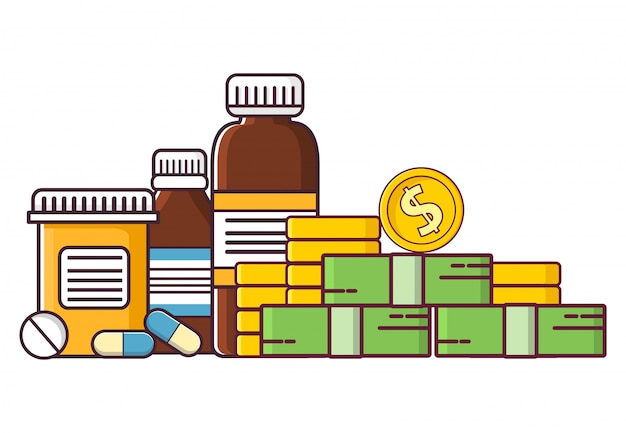 Buy medicine pills and bottles tablet,cash and coins.