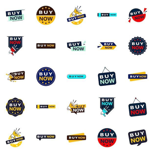 buy now 25 unique typographic designs to drive engagement and purchases