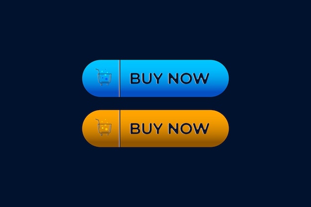 Vector buy now button vector graphic element design