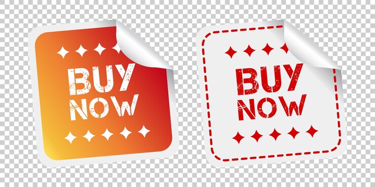 Vector buy now stickers vector illustration on isolated background