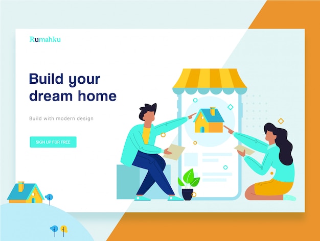 Buying House Concept Website Landing Page