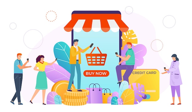 buying online through online store