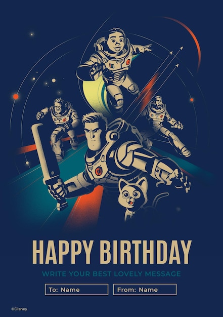  Buzz Lightyear Birthday Card