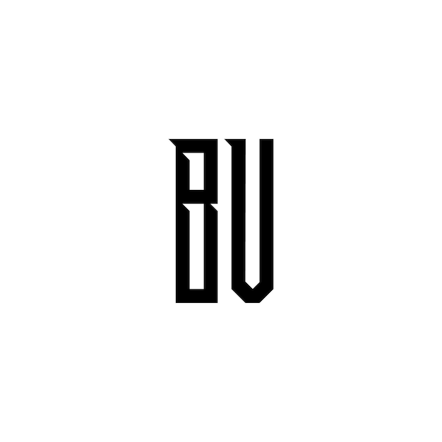 bv monogram logo design letter text name symbol monochrome logotype alphabet character simple logo