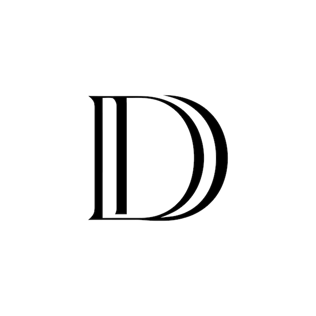Vettore modello di logo di lusso bvdd