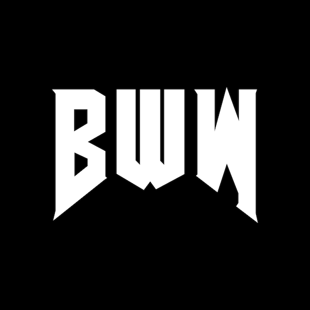 BWW letter logo design for technology company BWW logo design black and white color combination BWW logo BWW vector BWW design BWW icon BWW alphabet BWW typography logo design