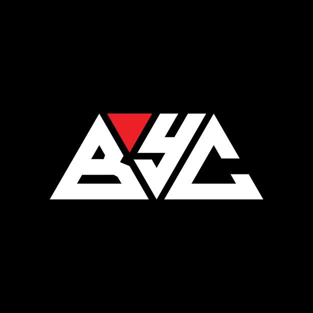 byc triangle letter logo design with triangle shape byc triangle logo design monogram byc triangle vector logo template with red color byc triangular logo simple elegant and luxurious logo byc