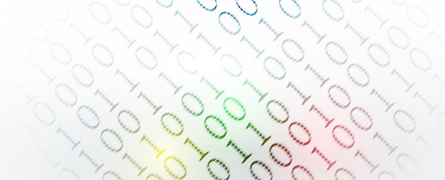 Bytes binaire code lopen door netwerk Abstracte futuristische technologie syberspace