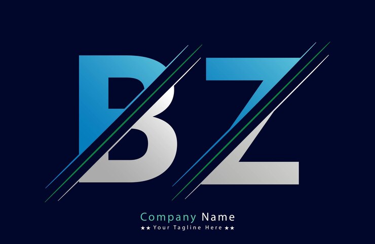 Vector bz letter logo design vector template