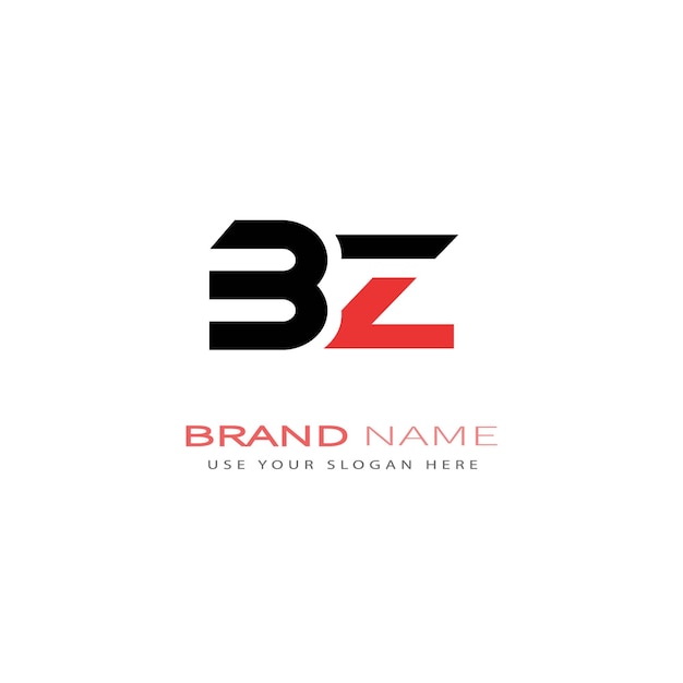 BZ366 letter BZ logo design