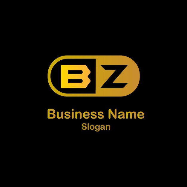 Vettore disegno del logo bz370 lettera bz