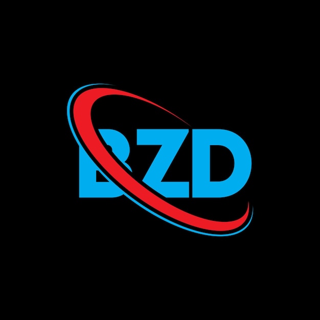 Vector bzd logo bzd brief bzd letter logo ontwerp initialen bzd logotype gekoppeld aan cirkel en hoofdletters monogram logotype bzd typografie voor technologiebedrijf en vastgoedmerk