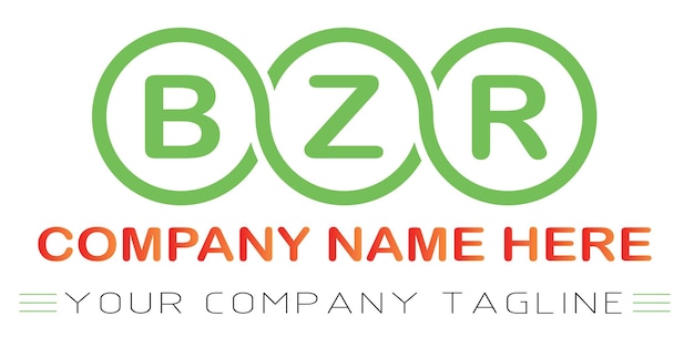 Bzr letter logo design